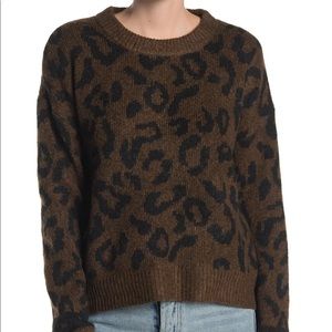 J+J (John and Jenn) cheetah crew neck sweater!